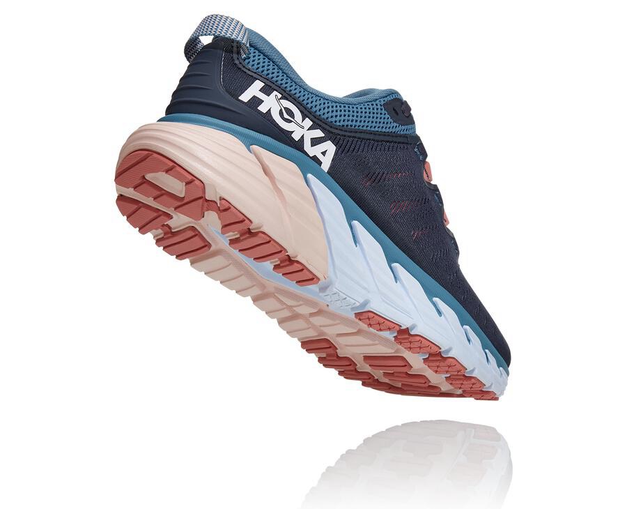 Hoka Australia One One Gaviota 3 - Womens Running Shoes Navy - VAKQR-1604